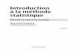 Introduction à la méthode statistique
