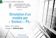 Le quatrième cours de la matière 3D simulation: Simulation d’un modèle par « Ecotect » - P1 -
