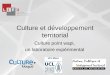 31 mai 2012 Valorisation SHS - Culture et développement territorial (V. Favier & F. Leloup)