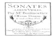Boismortier Op 10 Sonates a Deux Violes 1725