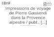 Impressions de Voyage de Pierre Gassendi Dans La Provence