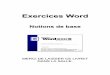 Word 2000 - Livret d'Exercices 1