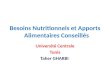 besoins nutritionnels