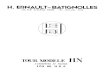 Ernault Batignolles HN 170 Notice de Réglage Et d' Entretien
