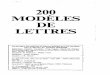 200 Modeles de Lettres