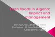 conférence CAIRO flash flood in Algeria prof BENAZZOUZ