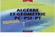 Jean-Marie Monier Algèbre et géométrie PC-PSI-PT  Cours, méthodes, exercices corrigés