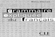 grammaire expliquée du français niveau débutant.CLE