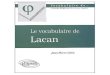 Clero Jean Pierre - Le Vocabulaire de Lacan