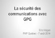 La sécurité des communications avec GPG