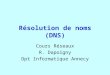 Résolution de noms (DNS)
