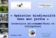 « Opération biodiversité dans mon jardin » Inventaire micromammifères et chiroptères