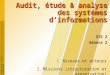 Audit, étude & analyse des systèmes d’informations
