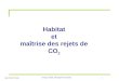 Habitat et maîtrise des rejets de CO 2