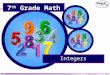 7 th  Grade Math