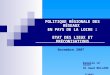 POLITIQUE RÉGIONALE DES RÉSEAUX  EN PAYS DE LA LOIRE : ETAT DES LIEUX ET PRÉCONISATIONS