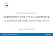Conf©rence de presse de la  clc Augmentation de la TVA au Luxembourg: