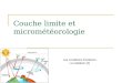 Couche limite et microm©t©orologie