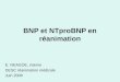 BNP et NTproBNP en réanimation