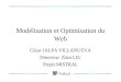 Modélisation et Optimisation du Web