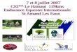 7 et 8 juillet 2007  CEI** Le Hainaut  119kms  Endurance Equestre Internationale