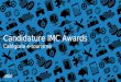 Candidature IMC Awards Catégorie e-tourisme