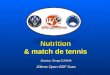 Nutrition & match de tennis