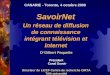 SavoirNet Un réseau de diffusion de connaissance intégrant télévision et Internet