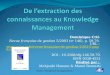 De l’extraction des connaissances au Knowledge Management