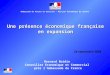 Une présence économique française en expansion