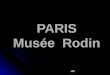 PARIS Musée  Rodin