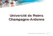 Universit© de Reims Champagne-Ardenne