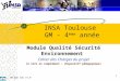 INSA  Toulouse  GM - 4 ème  année