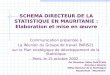 SCHEMA DIRECTEUR DE LA STATISTIQUE EN MAURITANIE : Elaboration et mise en œuvre