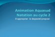 Animation  Aquasud  Natation au cycle 2