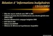Réunion d ’informations budgétaires 13/12/2001