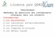 Licence pro QSR2A