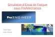 Simulation d’Essai de Fatigue sous Pro/Mechanica