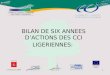 BILAN DE SIX ANNEES D’ACTIONS DES CCI LIGERIENNES: