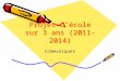 Projet d’école sur 3 ans (2011-2014)