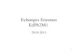 Echanges Erasmus EdPh2M1