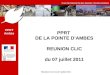 PPRT  DE LA POINTE D’AMBES REUNION CLIC du 07 juillet 2011