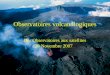 Observatoires volcanologiques Des Observatoires aux satellites