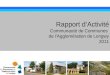 Rapport d’Activité Communauté de Communes  de l’Agglomération de Longwy 2011