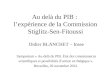 Au delà du PIB :  l ’ expérience de la Commission Stiglitz-Sen-Fitoussi