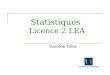 Statistiques  Licence 2 LEA