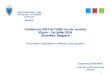 Conférence 2014 de l’OMD sur les recettes 30 juin – 1er juillet  2014  Bruxelles, Belgique