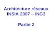 Architecture réseaux INSIA 2007 – ING3 Partie 2