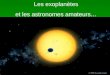 Les exoplan¨tes et les astronomes amateurs