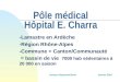 Pôle médical  Hôpital E. Charra